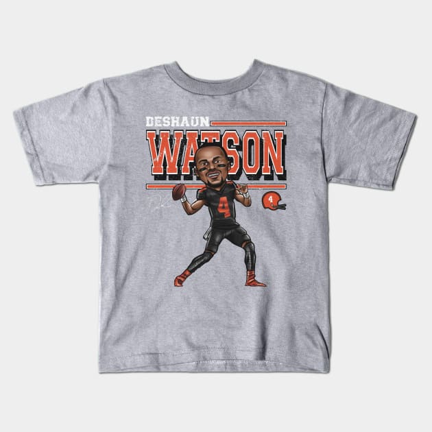 Deshaun Watson Cleveland Cartoon Kids T-Shirt by MASTER_SHAOLIN